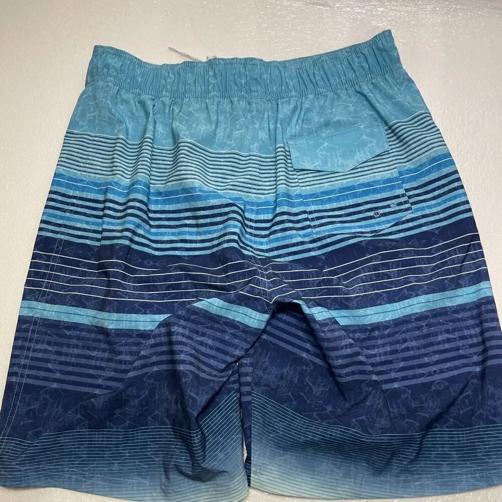 Ocean Coast Swim Trunks Board Shorts Mens XL Blue Stretch Ocean Advantage
